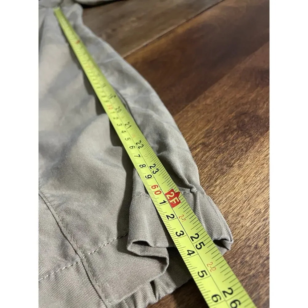 Banana Republic Womens Tan Khaki Lyocell Linen Belted Utility Jogger Pants 4